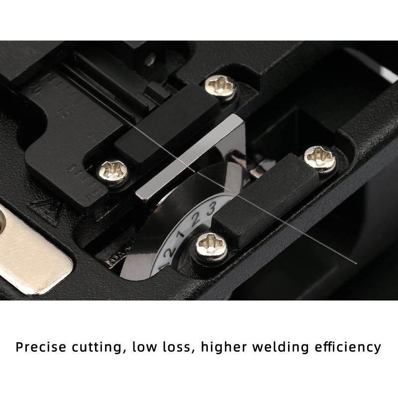 KELUSHI Fiber Cleaver FTTH Fiber Optic Tools High Precision 6C Cable Cutting Fiber Optic Knife Tools Fiber Cleavers 12 Surface Blade - Image 4
